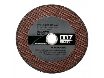 Круг отрезной 75 мм для пневматической отрезной мини машины QC-213 MIGHTY SEVEN QB-913