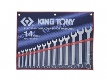 Набор комбинированных ключей, 8-24 мм, 14 предметов KING TONY 1215MR01