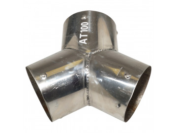 ПЕРЕХОДНИК Nordberg Y-образный AT100 металлический для шланга D=100мм