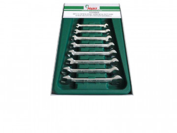 Комплект ключей рожковых 6-22мм 8 предметов Hans 16508M