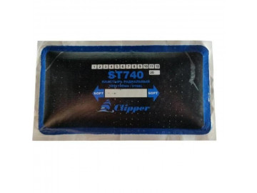 Пластырь радиальный с синим адгезивным слоем (СТАЛЬ) 102*190мм 1шт. Clipper ST740