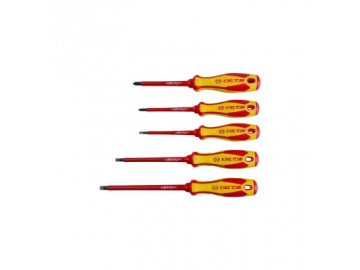 Набор отверток в коробке, диэлектрические, 5 предметов KING TONY 30605MR