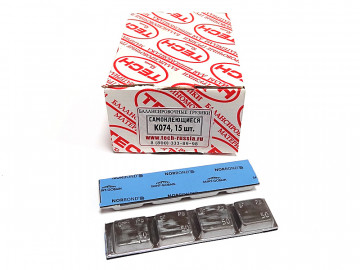 Грузовые (ТЕСН) ТОНКИЕ самоклеящиеся полоски по 200 грамм (50 гр. х 4 шт.) Tech K074