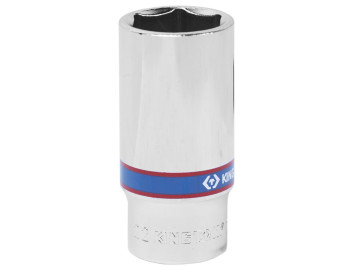 KING TONY Головка торцевая глубокая шестигранная 3/8, 24 мм 323524M