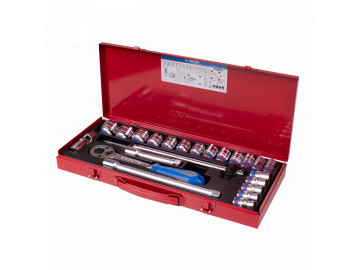 KING TONY Набор торцевых головок 1/2, двенад-е, 10-32 мм, 23 пр. 4028MR90