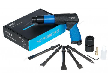 Пневмозубило 190мм с комплектом насадок NORDBERG NP5070