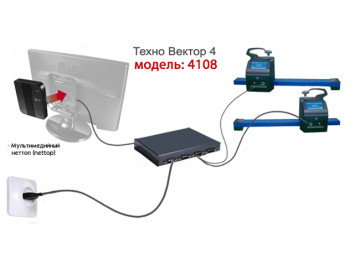 Кордовый стенд сход-развал ТехноВектор 4 4108