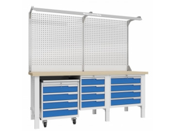 Верстак слесарный CTR 2202.S4L4M4.2-2F