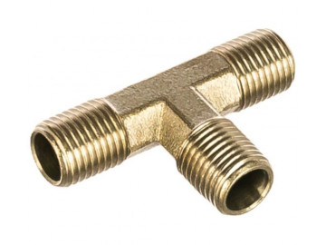Фитинг прямой, Т образный, 1/4', внешняя резьба, латунь HUBERTH RP208341