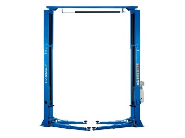 АВТОПОДЪЕМНИК ДВУХСТОЕЧНЫЙ ROSSVIK ПГА-4500Е Г/П 4.5Т, 380В, С ВЕРХНЕЙ СИНХРОНИЗАЦИЕЙ. СИНИЙ RAL5005