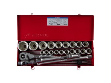 Набор торцевых головок с принадлежностями 3/4